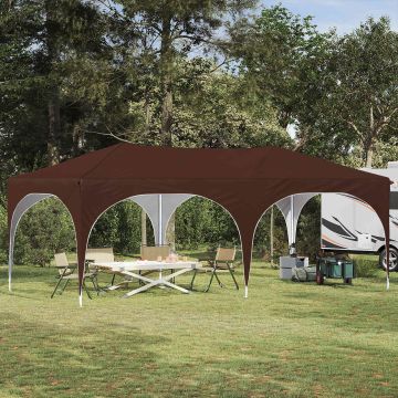 Tenda per feste a pop-up 575 x 288 x 245 cm Marrone