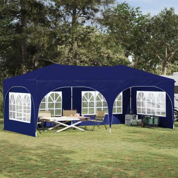 Tenda per feste a pop-up 575 x 288 x 245 cm Blu Tessuto Oxford