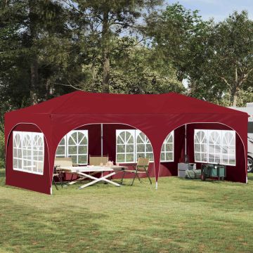 Tenda per feste a pop-up 575 x 288 x 245 cm Borgogna