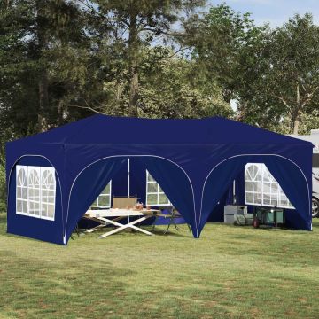 Tenda per feste a pop-up 575 x 288 x 245 cm Blu Tessuto Oxford