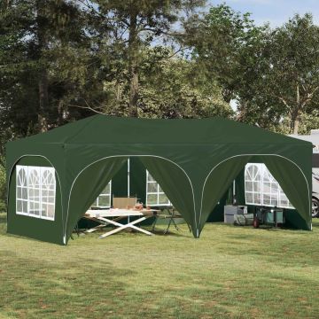 Tenda per feste a pop-up 575 x 288 x 245 cm Verde