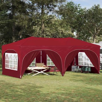 Tenda per feste a pop-up 575 x 288 x 245 cm Borgogna