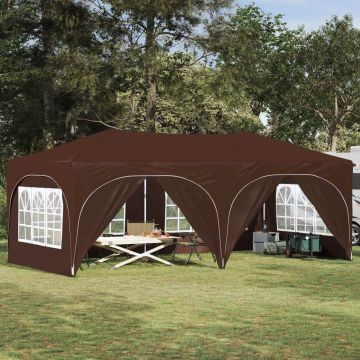 Tenda per feste a pop-up 575 x 288 x 245 cm Marrone