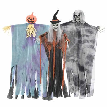 Fantasma appeso di Halloween 3 pz Multicolore 61 x 97 cm