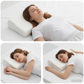 Cuscino da Letto 50 x 30 x 10,5 cm Medio Schiuma Memory Bianco