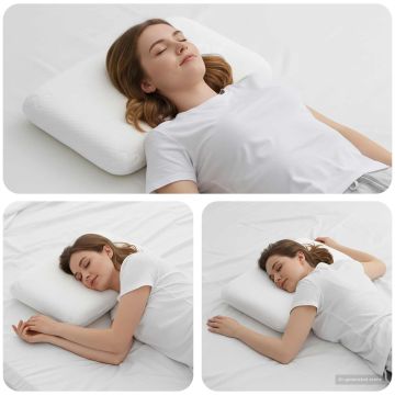 Cuscino da Letto 50 x 30 x 10,5 cm Medio Schiuma Memory Bianco