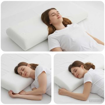 Cuscino da Letto 105 x 36 x 13 cm Medio Schiuma Memory in Gel