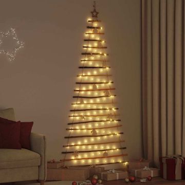Albero di Natale Naturale 210 cm Legno di Frassino Massiccio