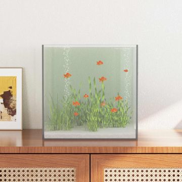 Acquario con archiviazione Trasparente 30 x 30 x 30 cm Vetro