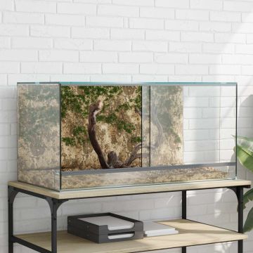 Terrario con archiviazione Trasparente 80 x 40 x 40 cm Vetro