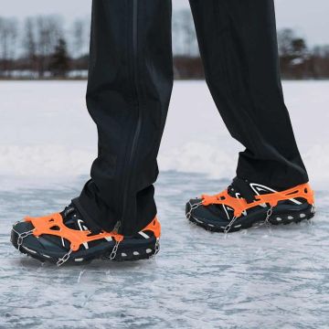 Artigli di ghiaccio per scarpe Arancione L