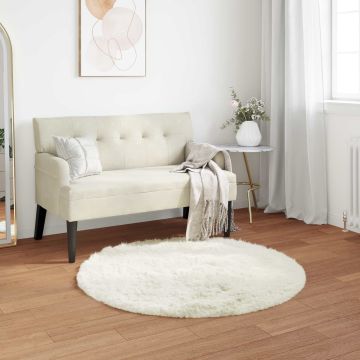 Tappeto in finta TAFALLA Bianco Ø 100 cm Poliestere