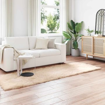 Tappeto in finta TAFALLA Beige 80 x 250 cm Poliestere