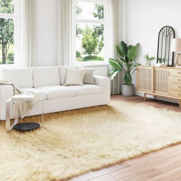 Tappeto in finta TAFALLA Crema 240 x 340 cm Poliestere