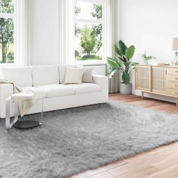 Tappeto in finta TAFALLA Grigio 240 x 340 cm Poliestere