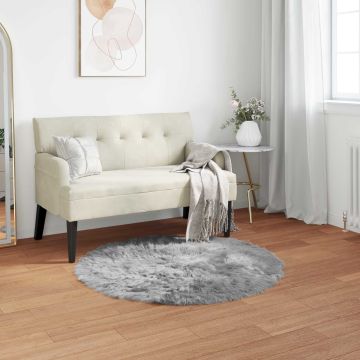 Tappeto in finta TAFALLA Grigio Ø 120 cm Poliestere