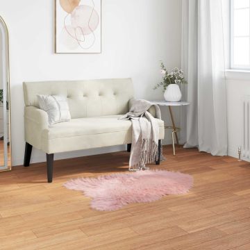Tappeto in finta TAFALLA Rosa 80 x 120 cm Poliestere