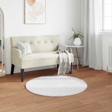 Tappeto antiscivolo in sintetica di coniglio OLITE Bianco