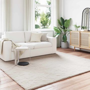 Tappeto antiscivolo in sintetica di coniglio OLITE Beige