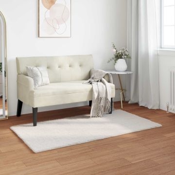 Tappeto antiscivolo in sintetica di coniglio OLITE Crema