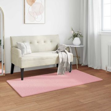 Tappeto antiscivolo in sintetica di coniglio OLITE Rosa
