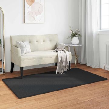 Tappeto antiscivolo in sintetica di coniglio OLITE Nero