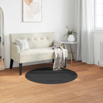 Tappeto antiscivolo in sintetica di coniglio OLITE Nero