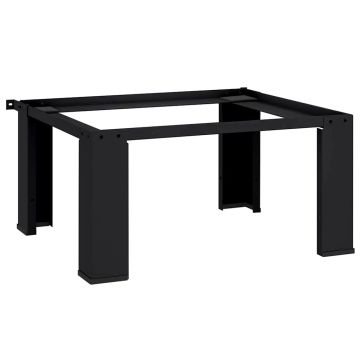 Pedestallo per Lavatrice Nero 64 x 55 x 32,5 cm Acciaio