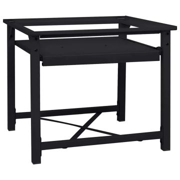 Pedestallo per Lavatrice Nero 60 x 56 x 52 cm Acciaio