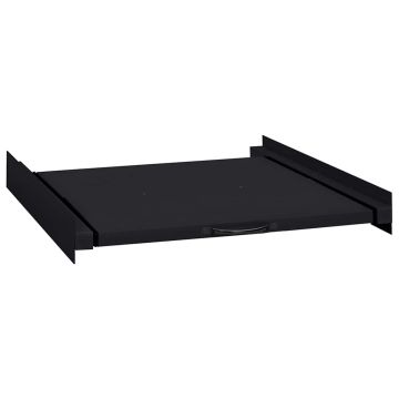 Mensola Intermedia per Lavatrice Nero 60 x 60 x 8 cm Acciaio