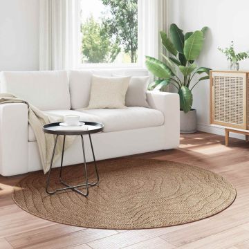 Tappeto per uso interno ed esterno AGIRA Naturale Ø 200 CM