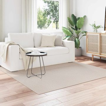 Tappeti per area Quadrato FARO Crema 120 x 120 cm Poliestere