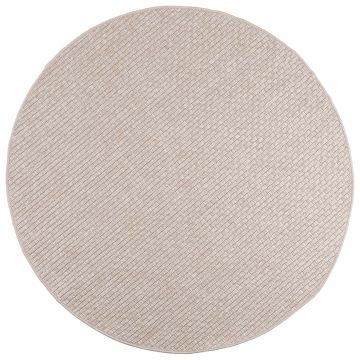 Tappeti per area Rotondo FARO Crema Ø 160 CM Poliestere