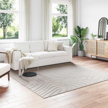 Tappeto per uso interno ed esterno PALMERAS Crema 240 x 240 cm