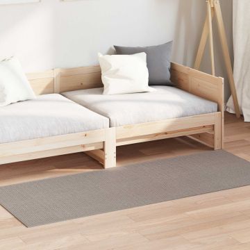 Tappeto per interni LUGO Crema e Taupe 80 x 200 cm Poliestere