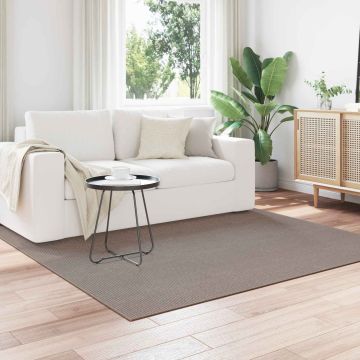 Tappeto per interni LUGO Crema e Taupe 120 x 120 cm Poliestere