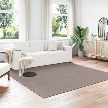 Tappeto per interni LUGO Crema e Taupe 240 x 240 cm Poliestere