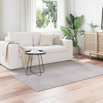 Tappeto per interni LUGO Crema e Grigio 200 x 200 cm Poliestere