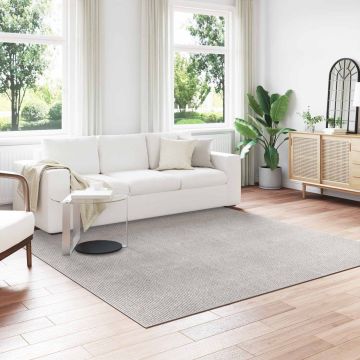 Tappeto per interni LUGO Crema e Grigio 240 x 240 cm Poliestere