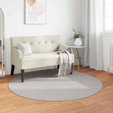 Tappeto per interni LUGO Crema e Grigio Ø 120 CM Poliestere