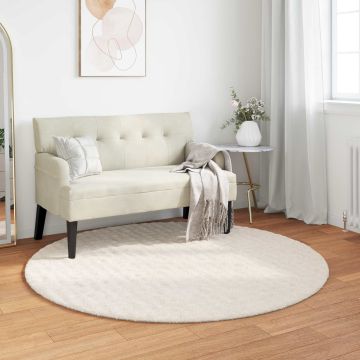 Tappeti per area Rotondo SIROLO Crema Ø 160 CM Poliestere