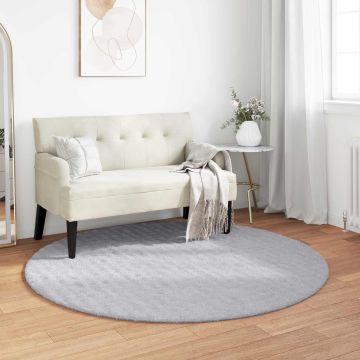 Tappeti per area Rotondo SIROLO Grigio Ø 120 CM Poliestere
