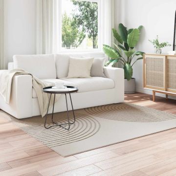 Tappeto per interni GALATI Crema 200 x 200 cm Poliestere