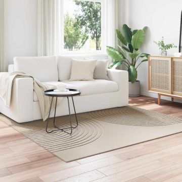 Tappeto per interni GALATI Beige 120 x 120 cm Poliestere