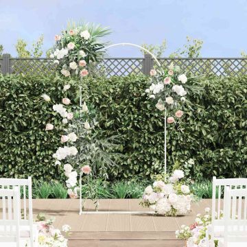 Arco Nuziale Bianco 100 x 39 x 200 cm Acciaio