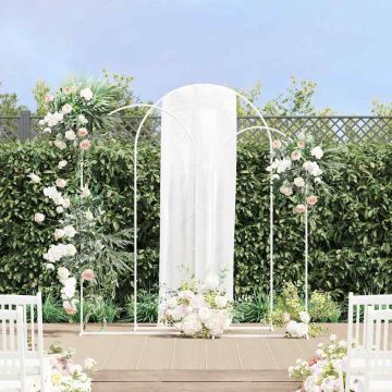Arco Nuziale 3 pz Bianco 120 x 40 x 217 cm Acciaio