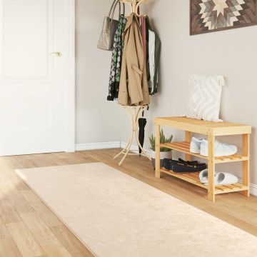 Tappeto Antiscivolo MARSA Crema 80 x 300 cm Poliestere e PVC