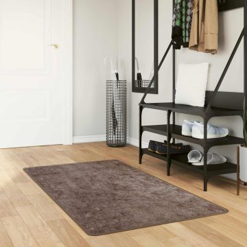 Tappeto Antiscivolo MARSA Grigio 80 x 100 cm Poliestere e PVC