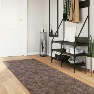 Tappeto Antiscivolo MARSA Grigio 80 x 250 cm Poliestere e PVC