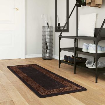 Tappeto Antiscivolo MARSA Nero 50 x 150 cm Poliestere e PVC